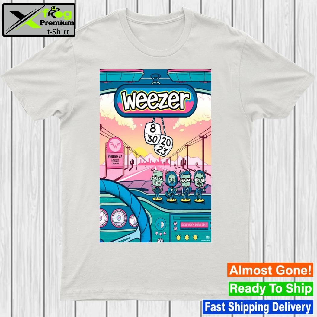 Official weezer phoenix az Arizona financial theatre august 30 2023 shirt