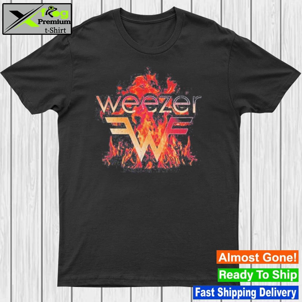 Official weezerweb Weezer Hellfire shirt