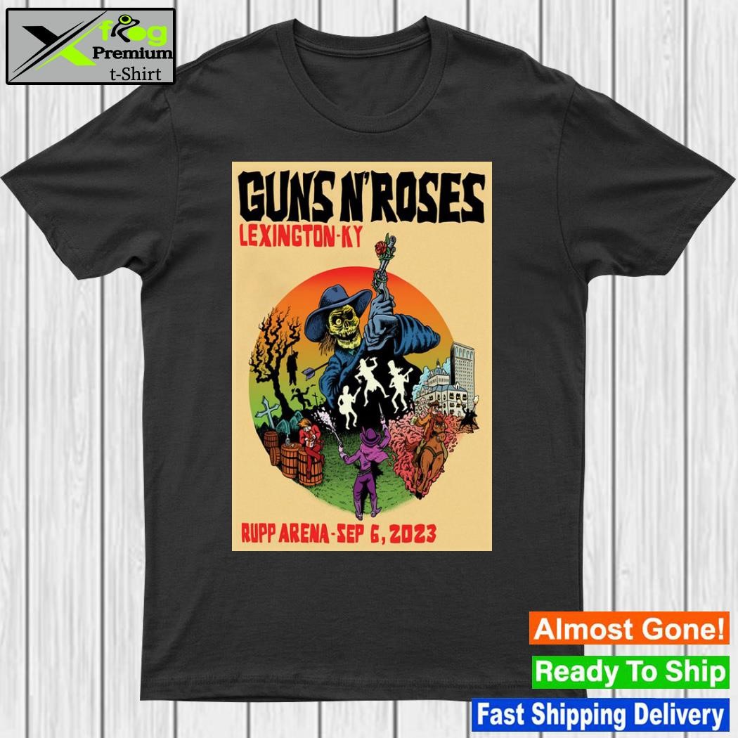 September 6 2023 lexington ky guns n' roses poster shirt