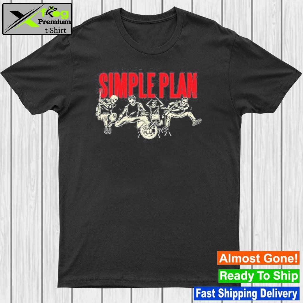 Simple plan new live skeleton shirt