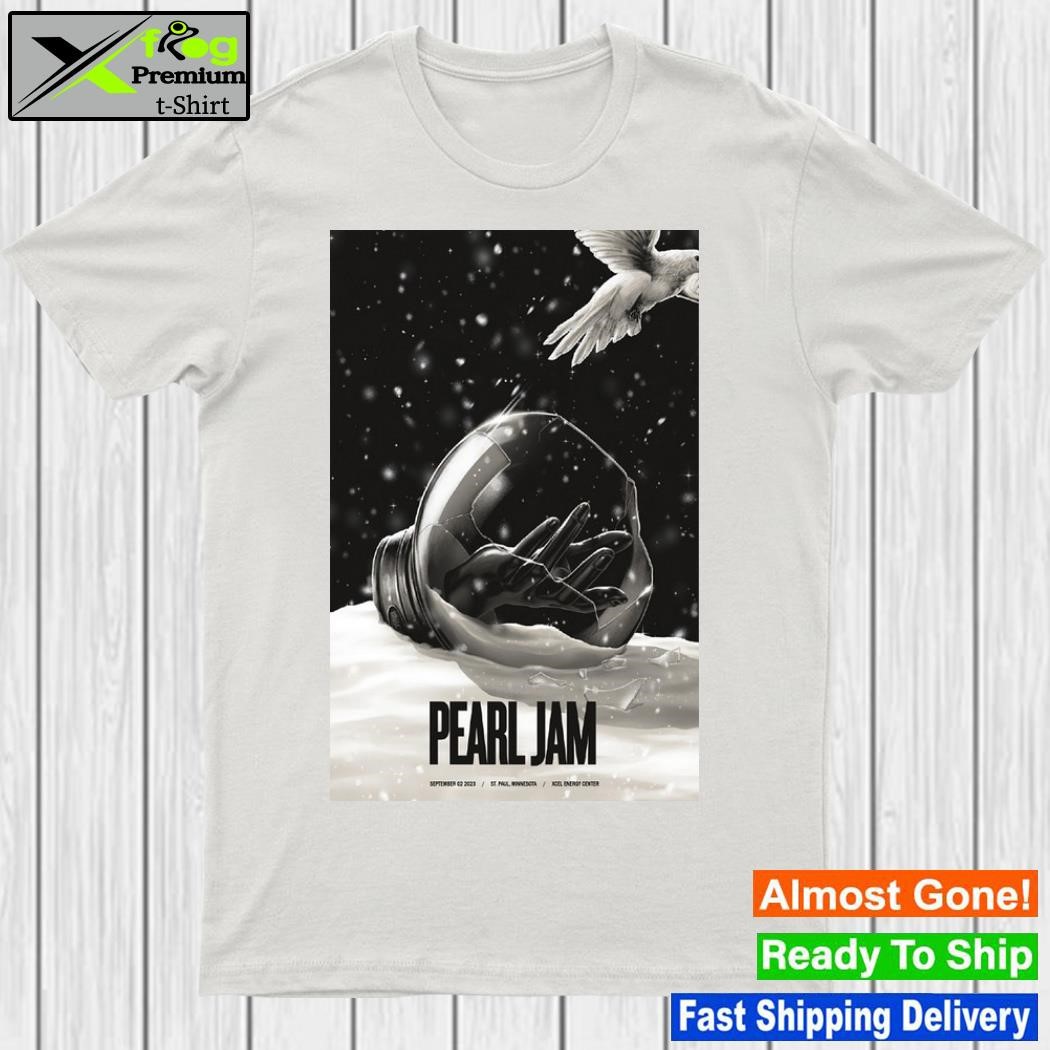 St. Paul mn september 2 2023 pearl jam tour poster shirt