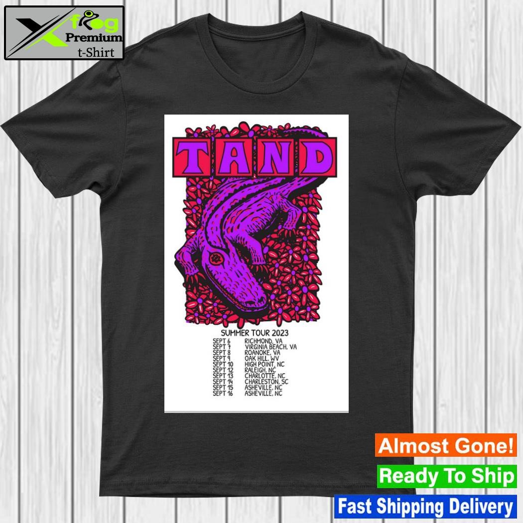 Tand the band summer tour 2023 poster shirt