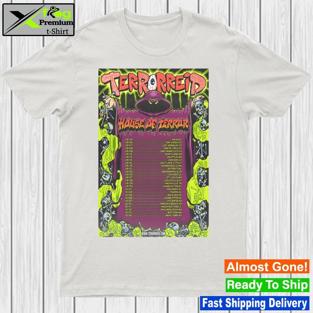 Terrorreid North America Tour 2023 Poster shirt