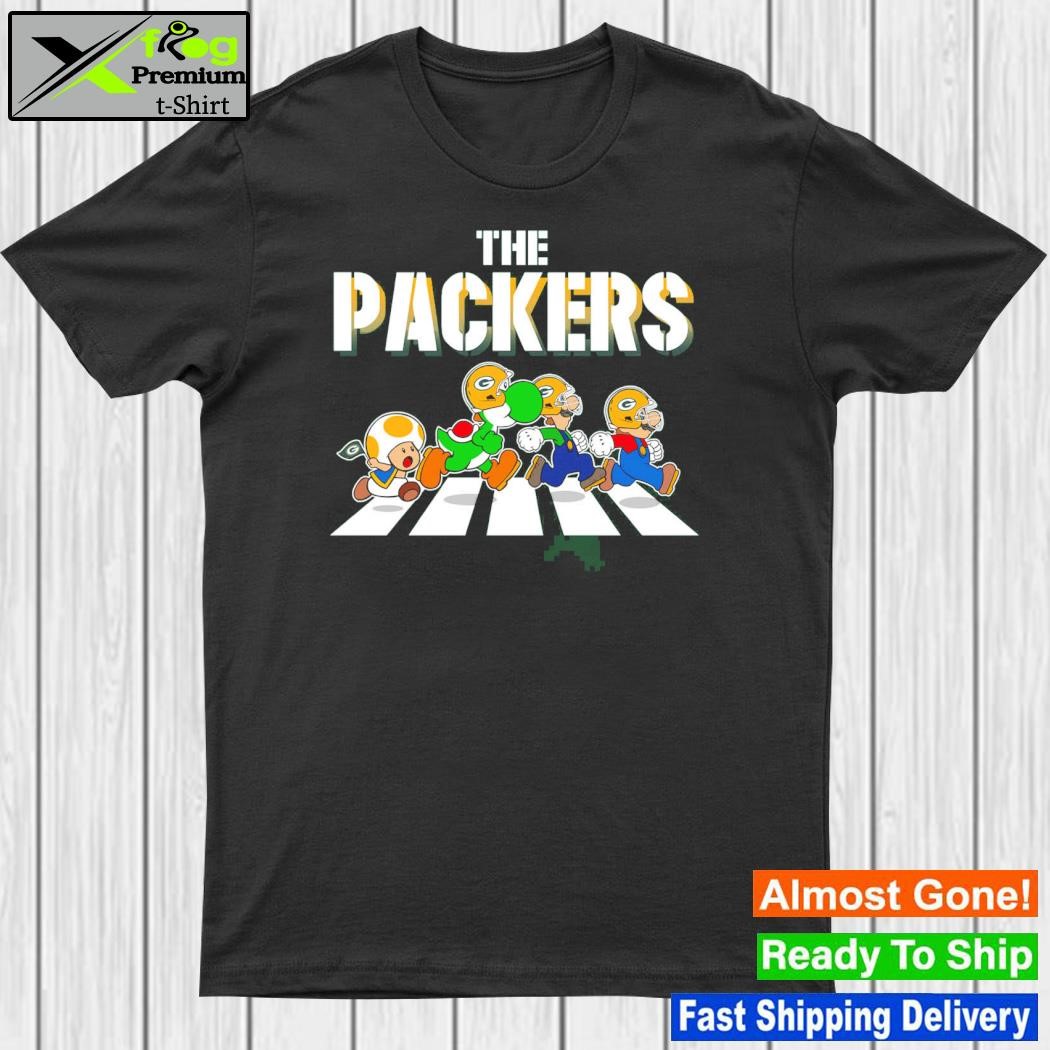 The Packers Mario and dragon abbey road shirt