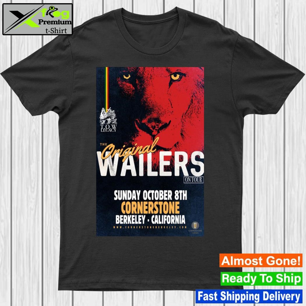 The Wailers Band October Tour 2023 Cornerstone Berkeley California Poster shirt