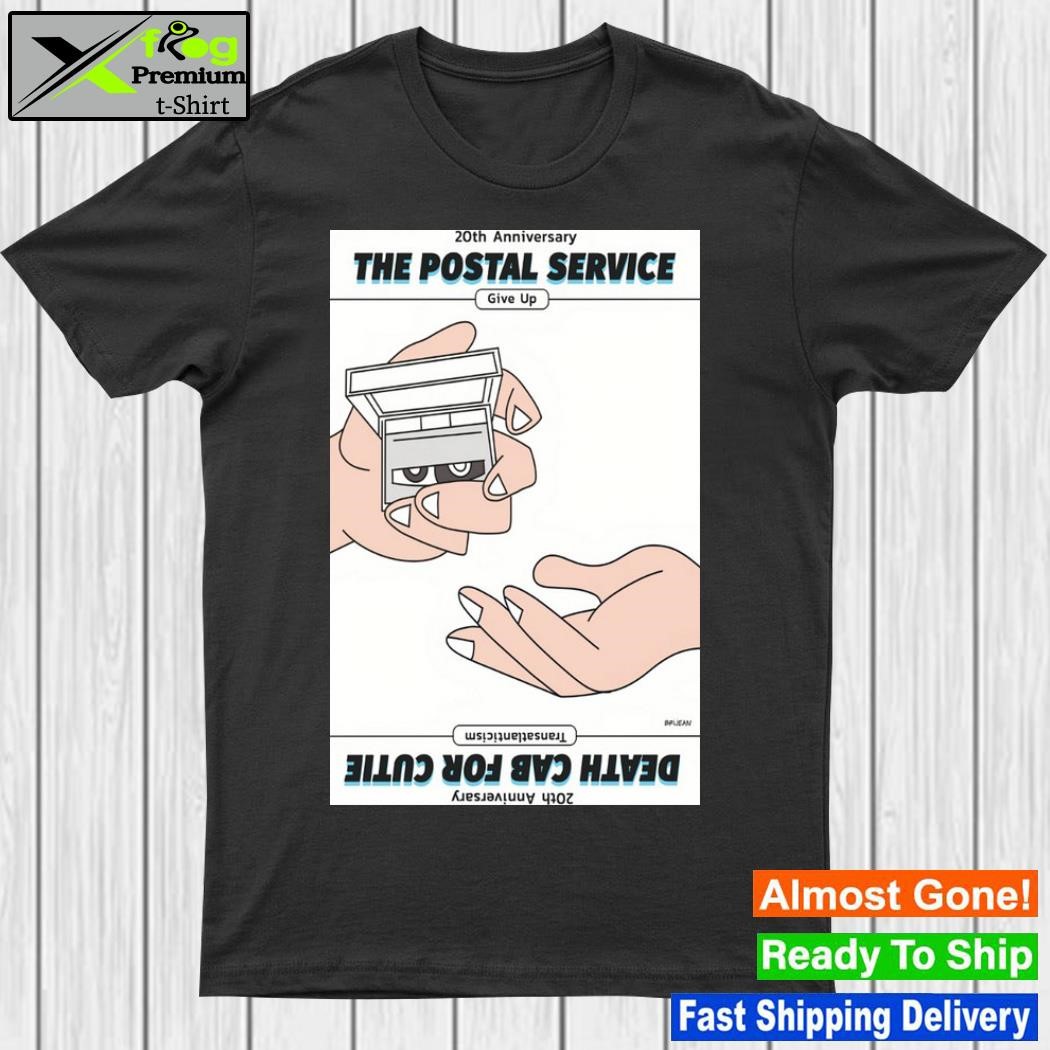The postal service and death cab for cutie 20th anniversary of give up and transatlanticism poster shirt