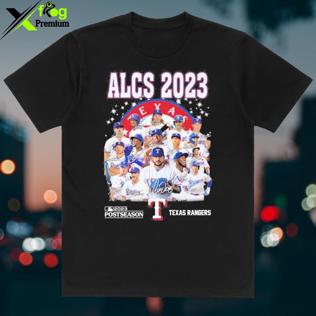 ALCS 2023 Texas Rangers Postseason Signatures Shirt, hoodie, sweater and  long sleeve