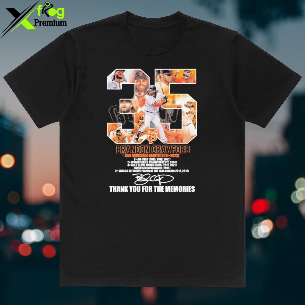 Brandon Crawford 35 San Francisco Giants 2023 shirt, hoodie, sweater, long  sleeve and tank top