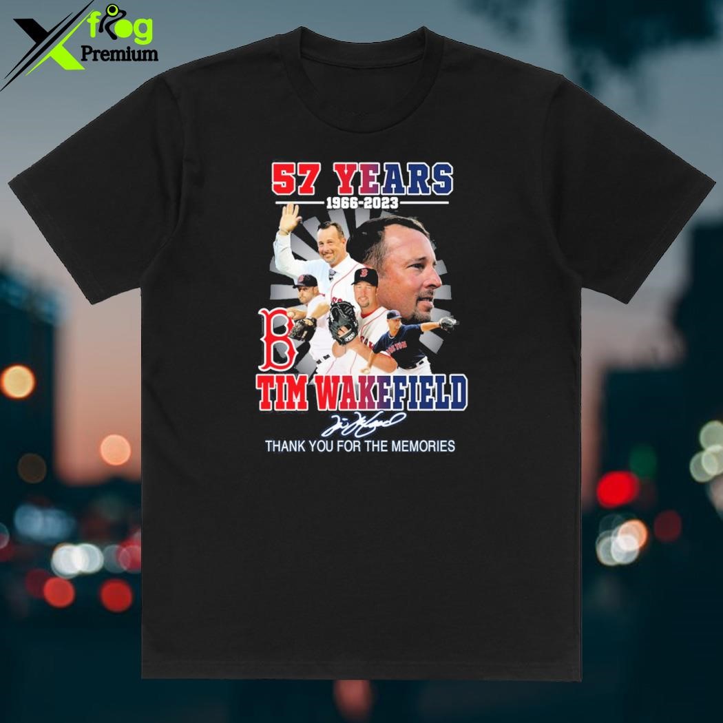 Official In Memory of 1966-2023 Tim Wakefield 57 Thank You for the memories  Shirt, hoodie, longsleeve, sweatshirt, v-neck tee