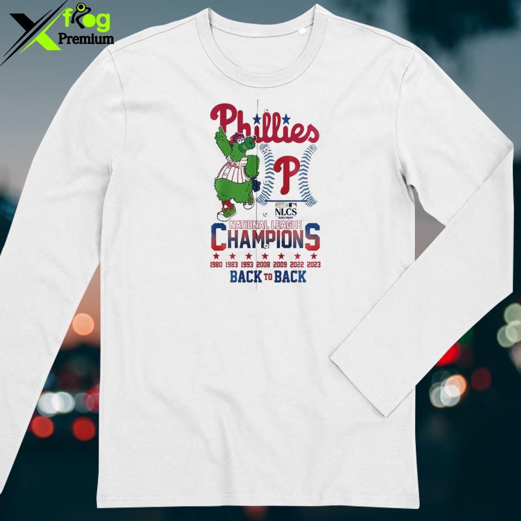 Back To Back National League Champions Philadelphia Phillies 2023 Logo T- Shirt, hoodie, sweater, long sleeve and tank top