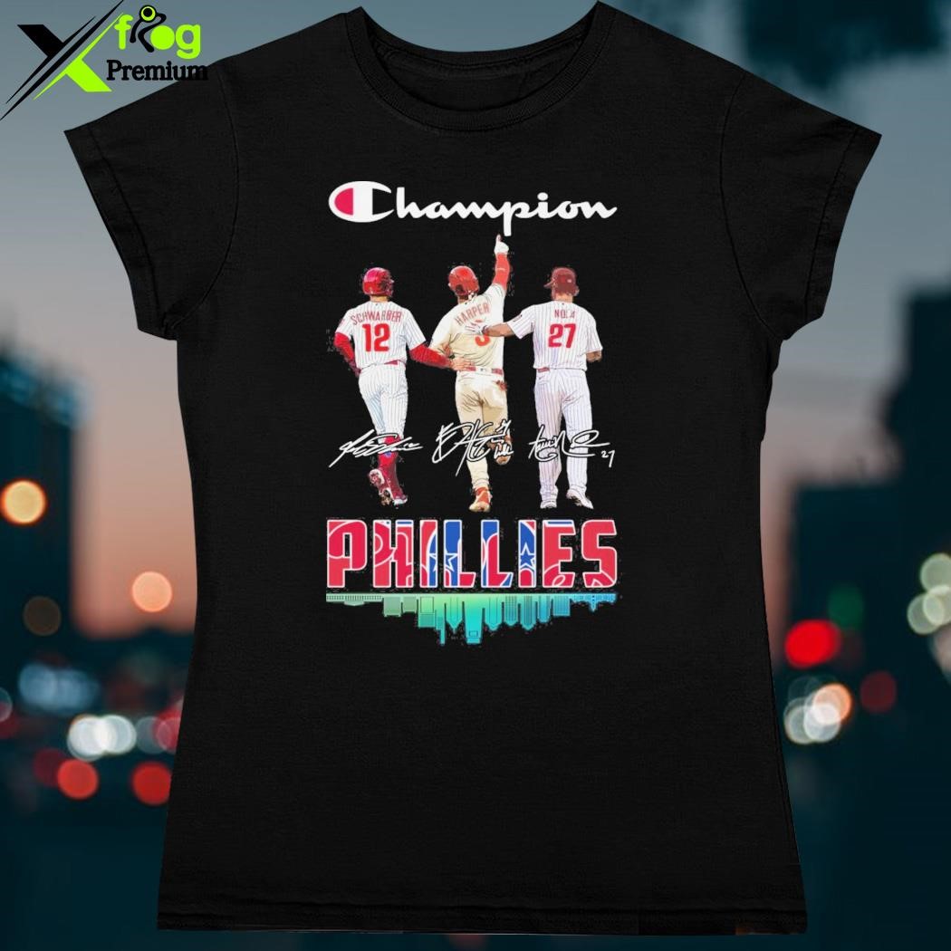 Champion Philadelphia Phillies Schwarber Harper and Noca signatures shirt,  hoodie, sweatshirt for men and women