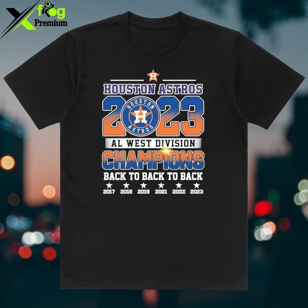 Houston Astros Al West Division Champions Back To Back To Back T