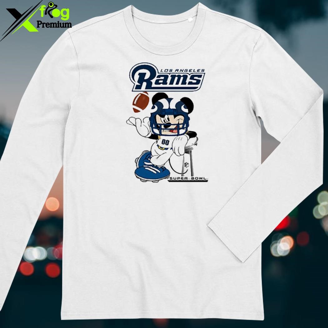 NFL Los Angeles Rams Mickey Mouse Disney Super Bowl Football Shirt