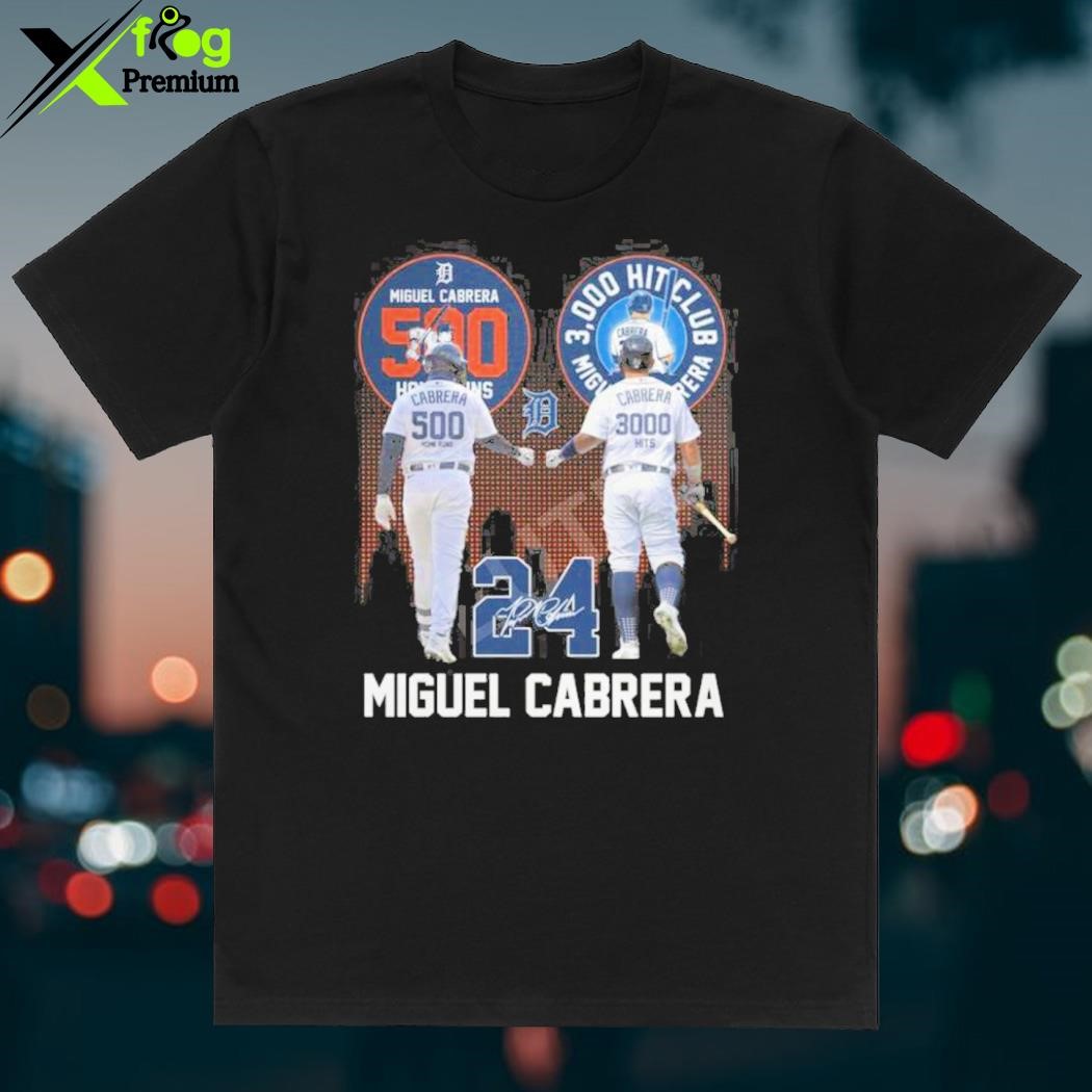 Detroit Tigers #24 Miguel Cabrera Mlb Golden Brandedition White
