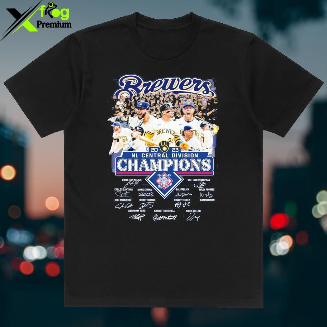 Official Brewers 2023 Milwaukee Brewers NL Central Division Champions Shirt,  hoodie, sweater and long sleeve