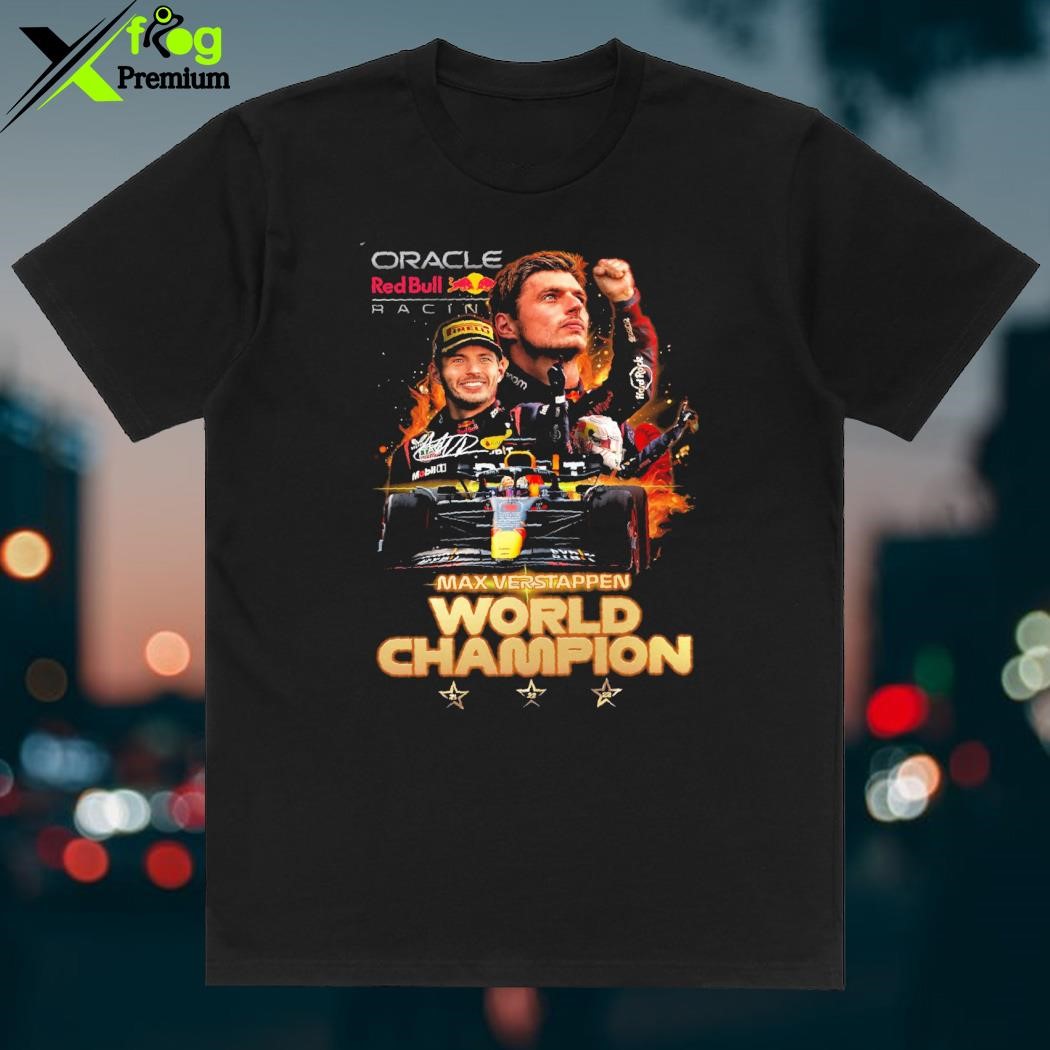 max verstappen world champion tshirt