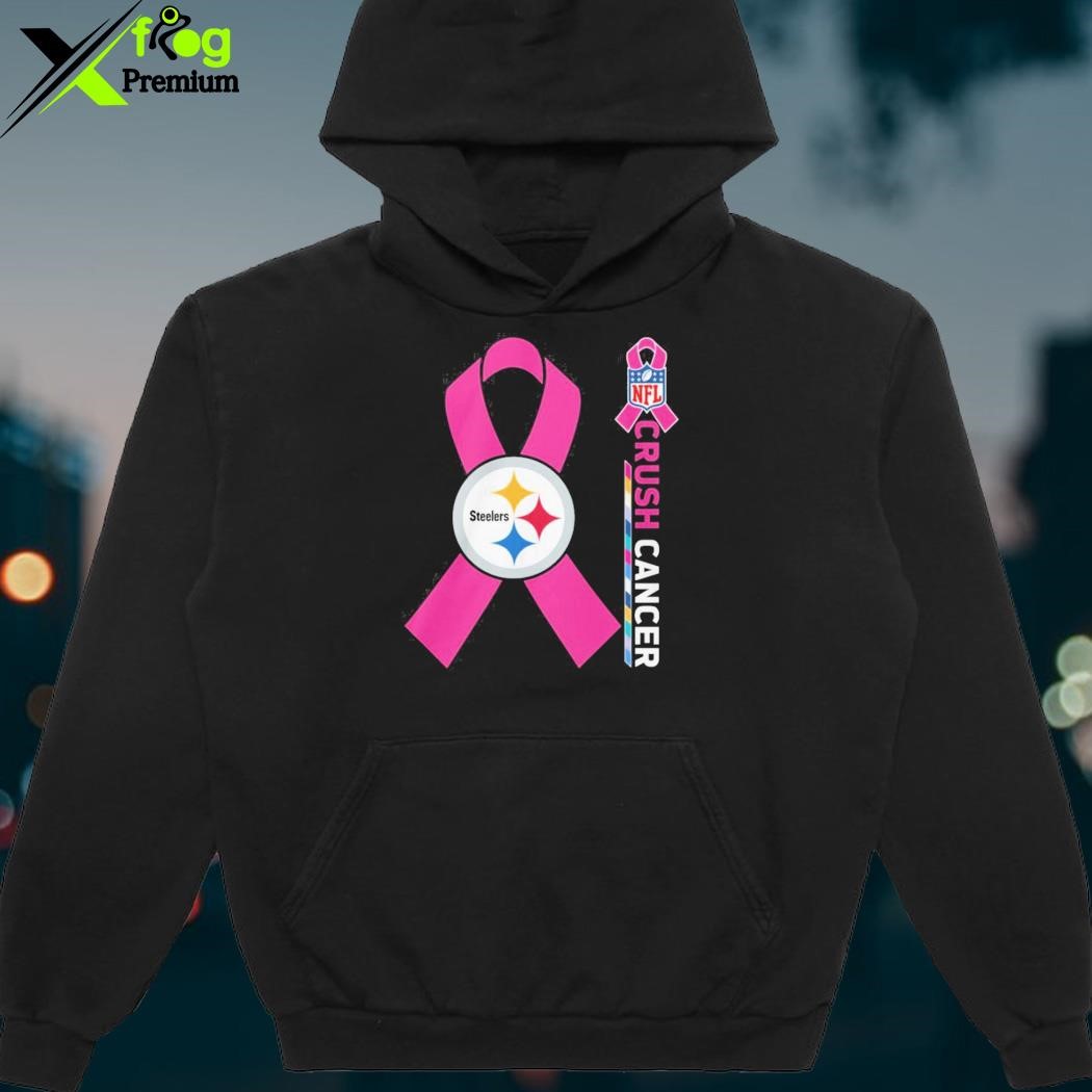 Product pittsburgh Steelers NFL crush cancer 2023 shirt, hoodie, sweater,  long sleeve and tank top