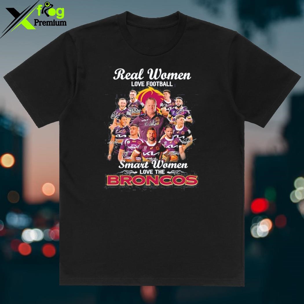 Real Women Love Football Smart Women Love The Denver Broncos Champions  T-Shirt - Yeswefollow