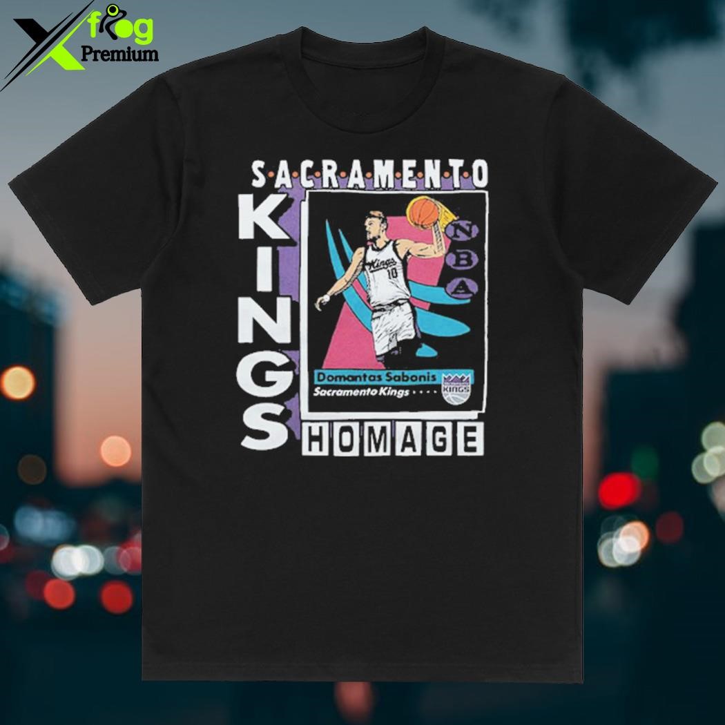 Official sacramento kings trading card domantas sabonis shirt