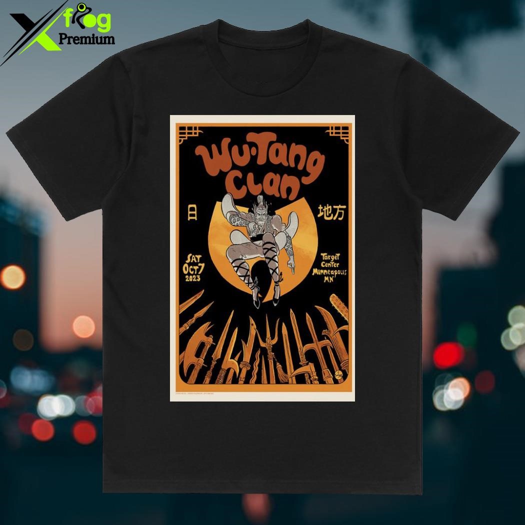 Official Wu-Tang Clan Target Center Minneapolis Mn Sat Oct 7 2023 Poster  Unisex Shirt, hoodie, sweater, long sleeve and tank top