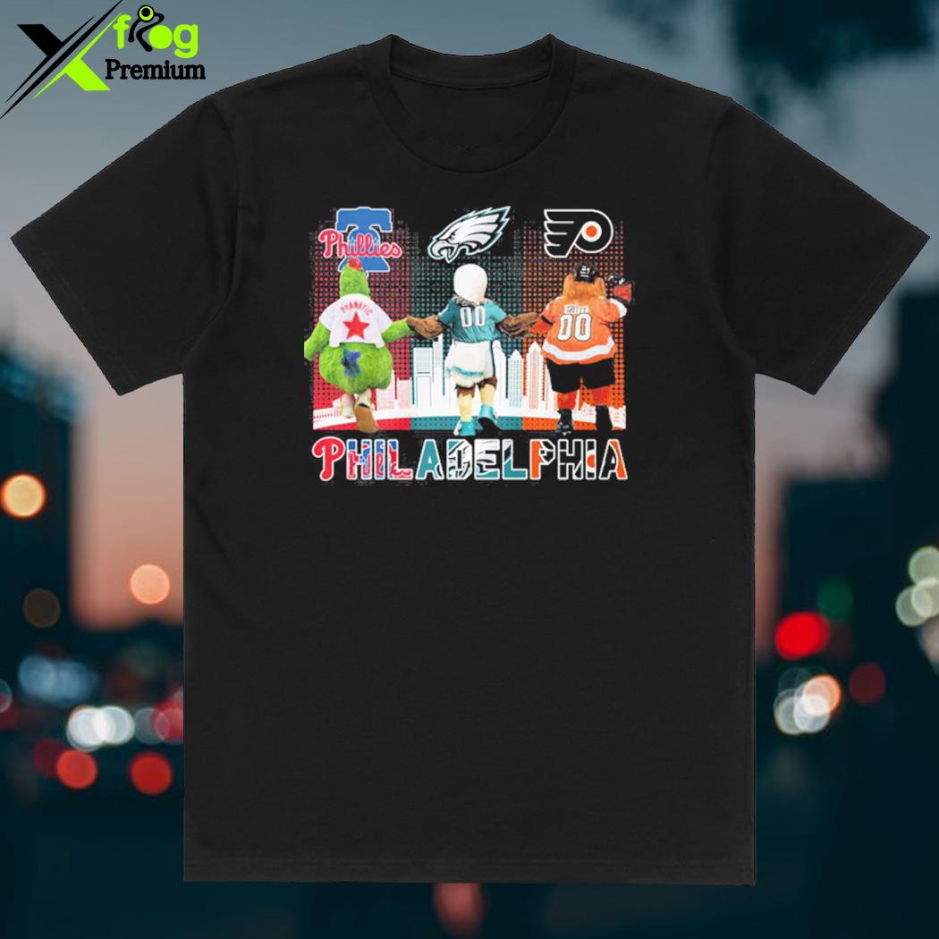 Philadelphia Phillies And Philadelphia Eagles Character City T Shirt,  hoodie, sweater, long sleeve and tank top