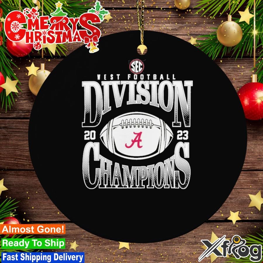 Alabama Crimson Tide 2023 SEC West Football Division Champions Goal Line Stand Ornament