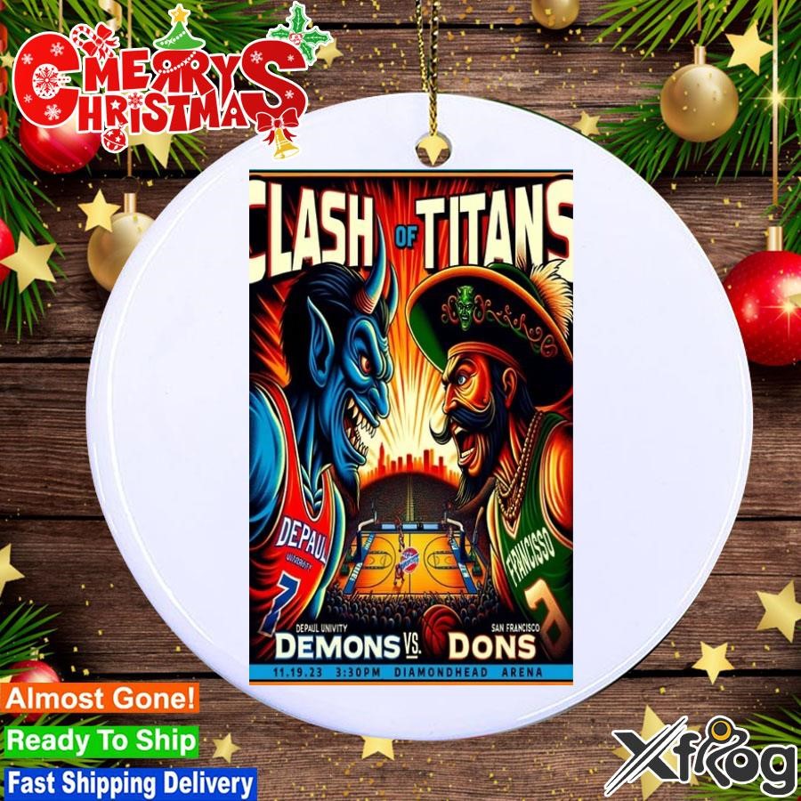 Clash Of Titans, Demons vs. Dons Nov 19 2023 Poster Ornament