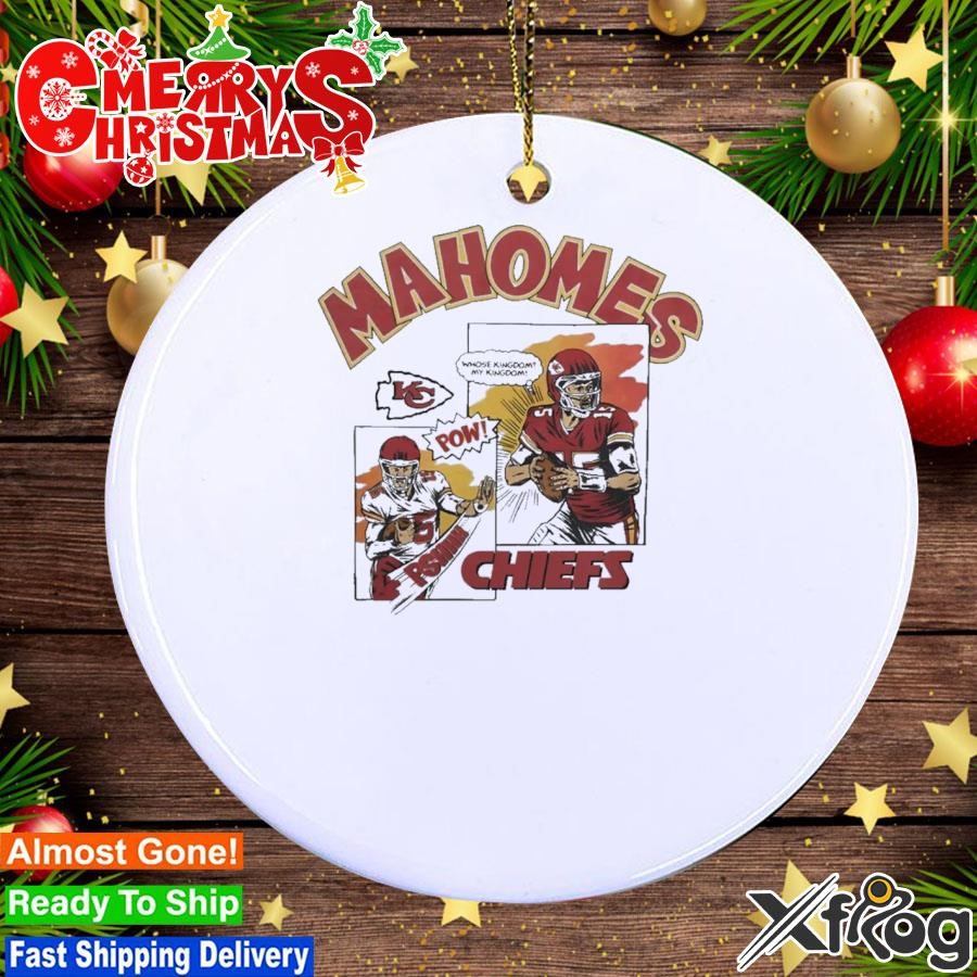Kansas City Chiefs Comic Book Patrick Mahomes Tee Homage Ornament