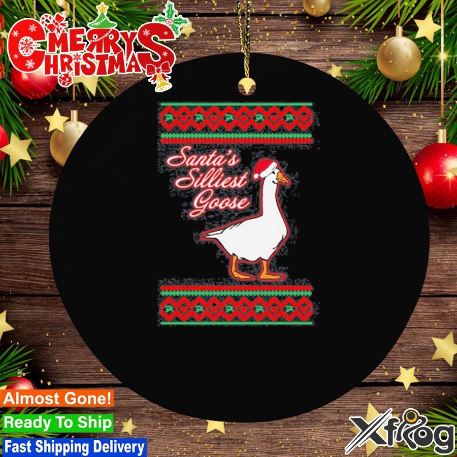 Middleclassfancy Santa's Silliest Goose Tacky Ornament
