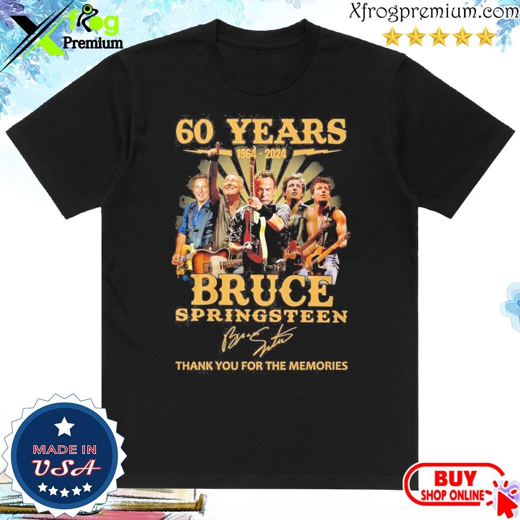 Official 60 Years 1964 – 2024 Bruce Springsteen Thank You For The Memories shirt