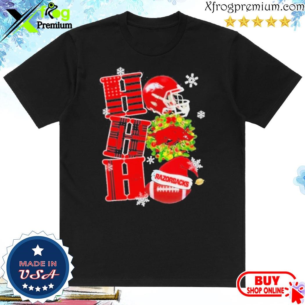 Official Arkansas Razorbacks Ho Ho Ho Merry Christmas shirt