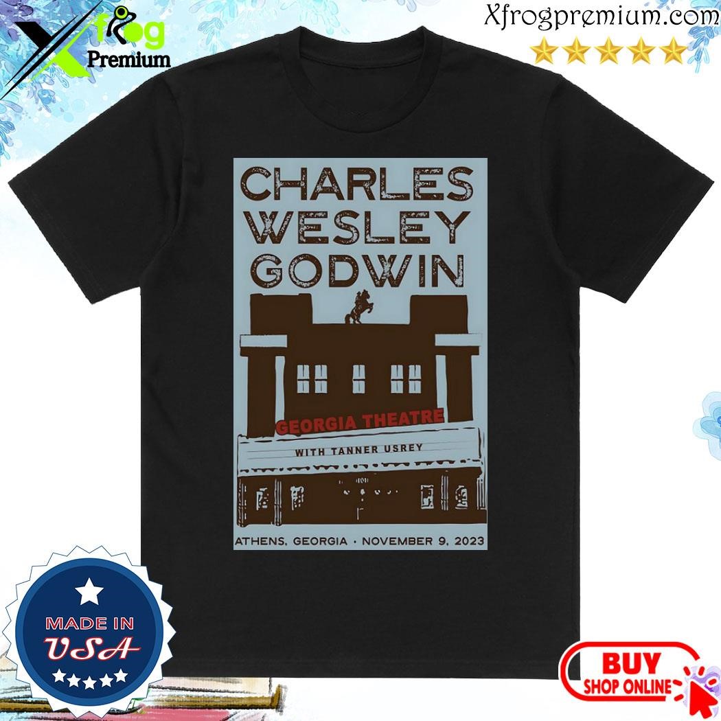 Official Charles Wesley Godwin at Georgia Theatre Tour 2023 Poster shirt