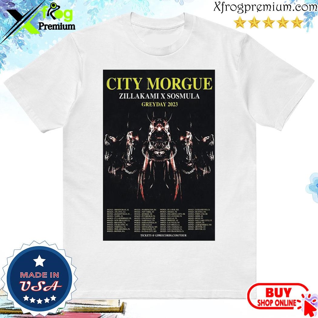 Official City Morgue Zillakami X Sosmula Greyday 2023 Poster shirt