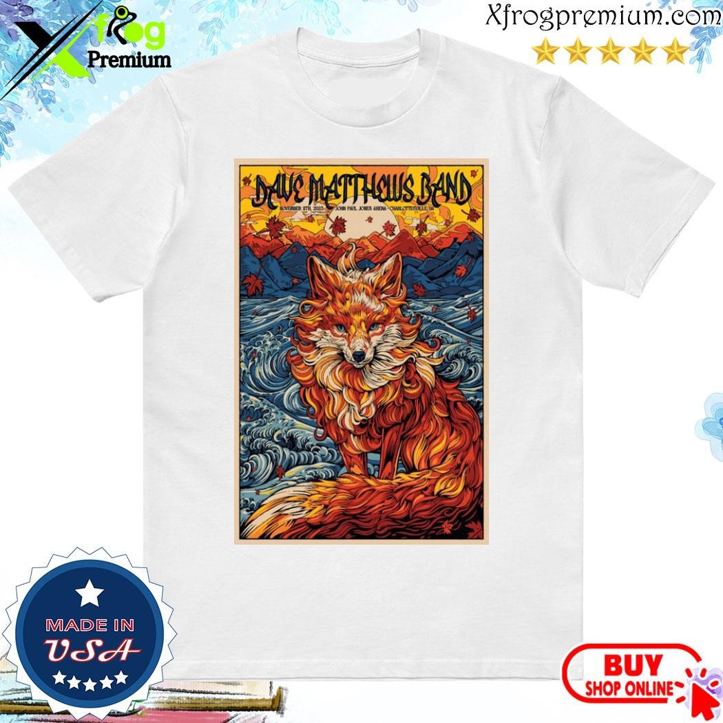 Official Dave Matthews Band November 11th, 2023 Charlottesville Virginia shirt