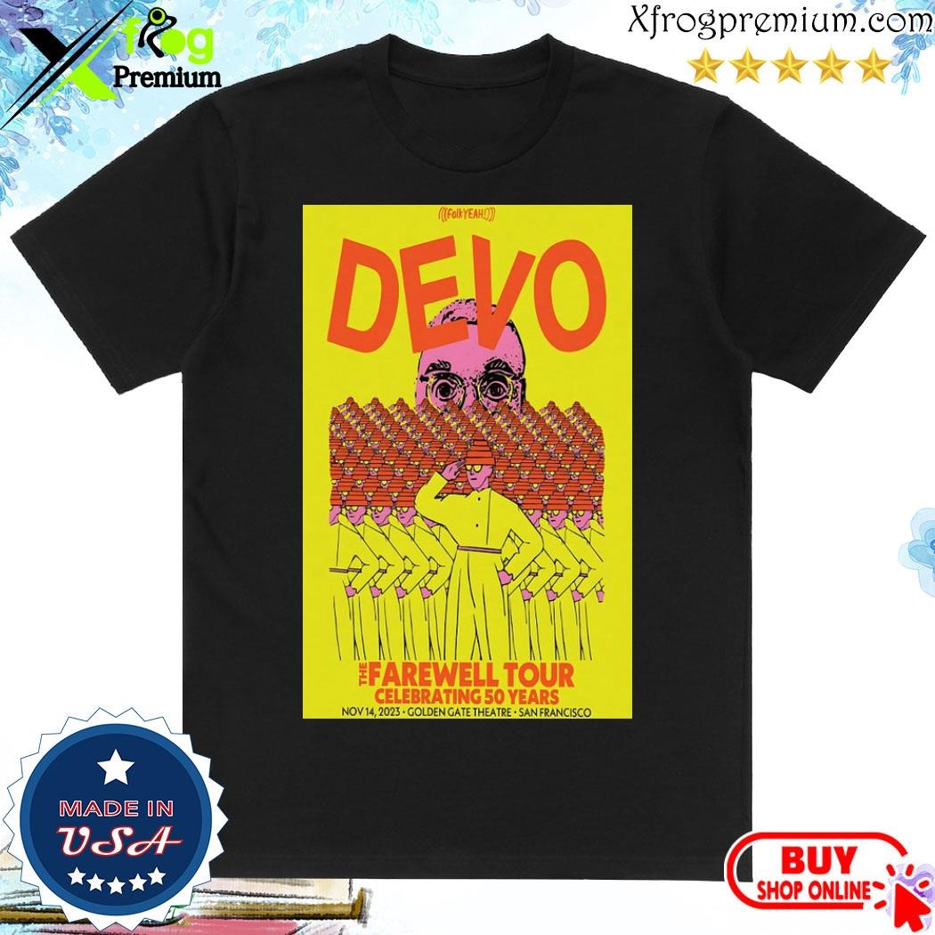 Official Devo Tour Nov 14, 2023 San Francisco, CA Poster shirt