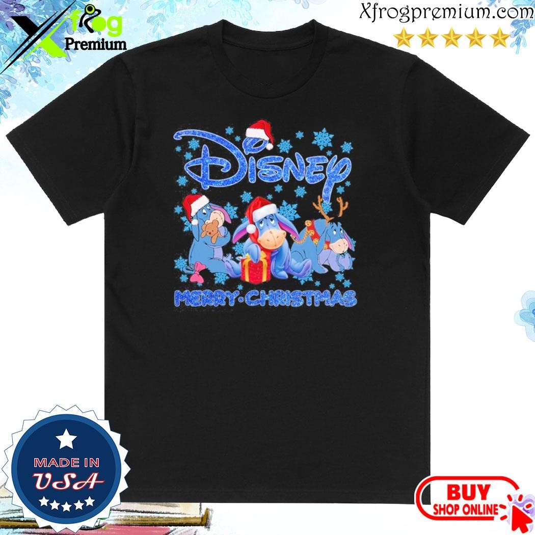 Official Eeyore hat santa Disney merry christmas shirt