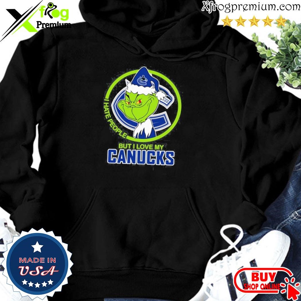 Grinch I Hate People But I Love My Vancouver Canucks T Shirt