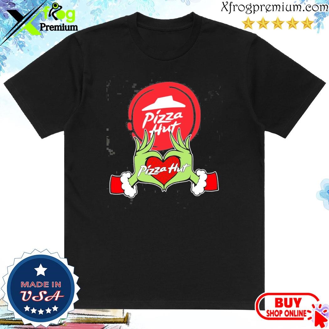 Official Grinch santa love Pizza Hut merry christmas shirt