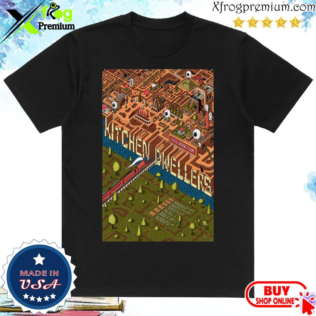 Official Kitchen dwellers band 2023 spring tour poster shirt