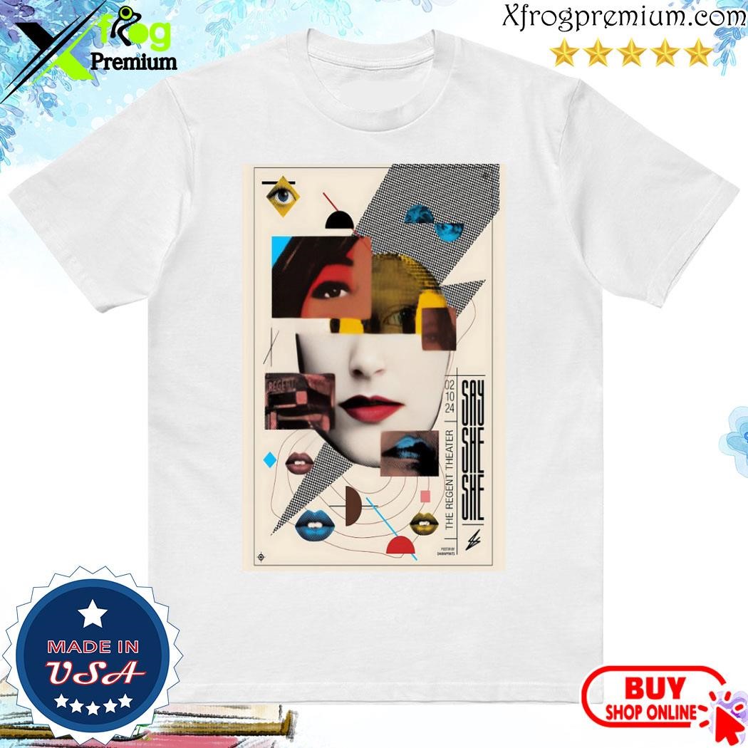 Official Los angeles ca february 10 2024 say she she tour poster shirt