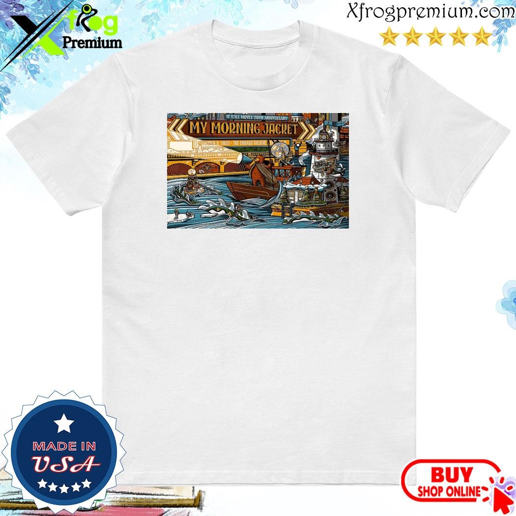Official My Morning Jacket The Chicago Theatre Chicago, IL Nov 9, 2023 Poster shirt