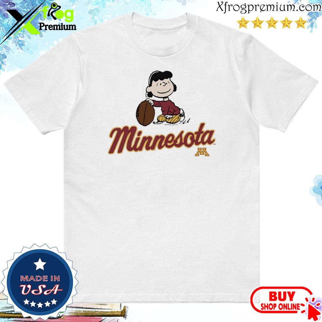 Official Peanuts x Minnesota lucy Football shirt