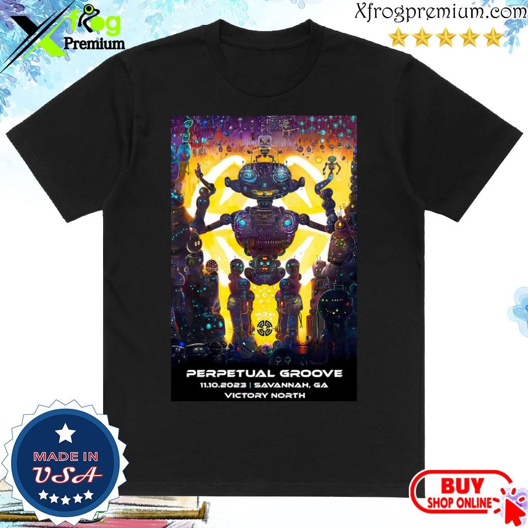 Official Perpetual Groove November 10, 2023 Victory North Savannah, GA Poster shirt