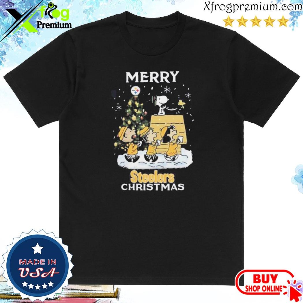 Official Pittsburgh Steelers Snoopy Family Christmas Shirt