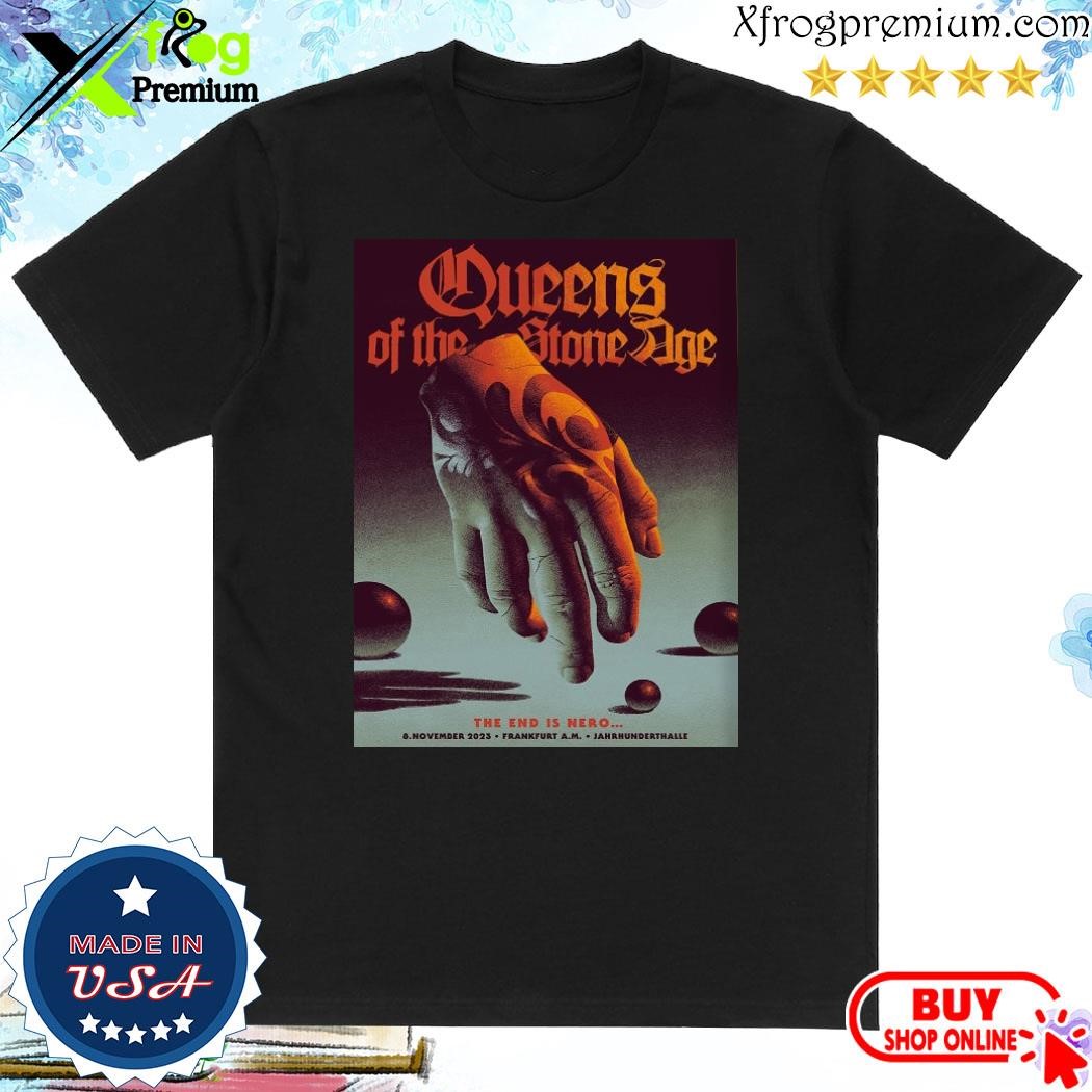Official Queens of the stone age frankfurt at jahrhunderthalle on november 8th 2023 shirt
