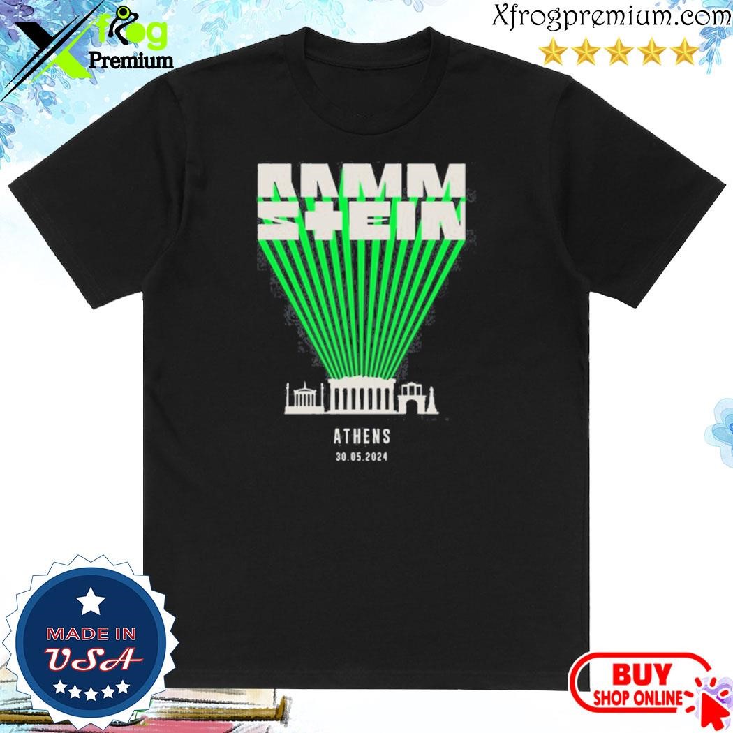 Official Rammstein may 30 2024 athens shirt