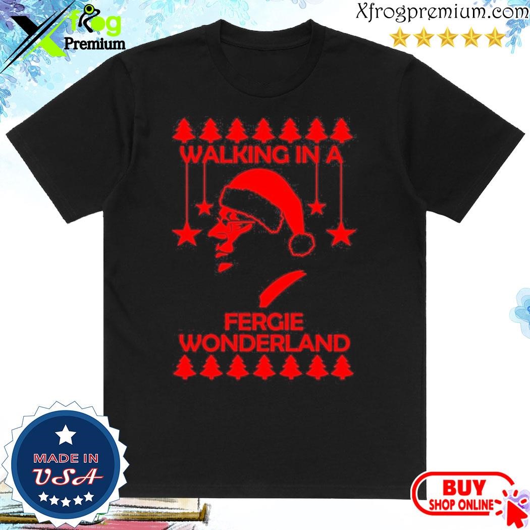 Official Redmancdesigns Walking In A Fergie Wonderland Christmas shirt