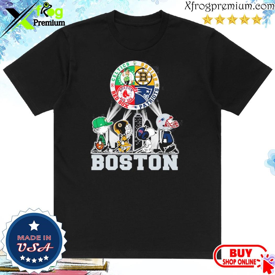 Official Snoopy Boston City Celtics Bruins Red Sox Patriots Shirt