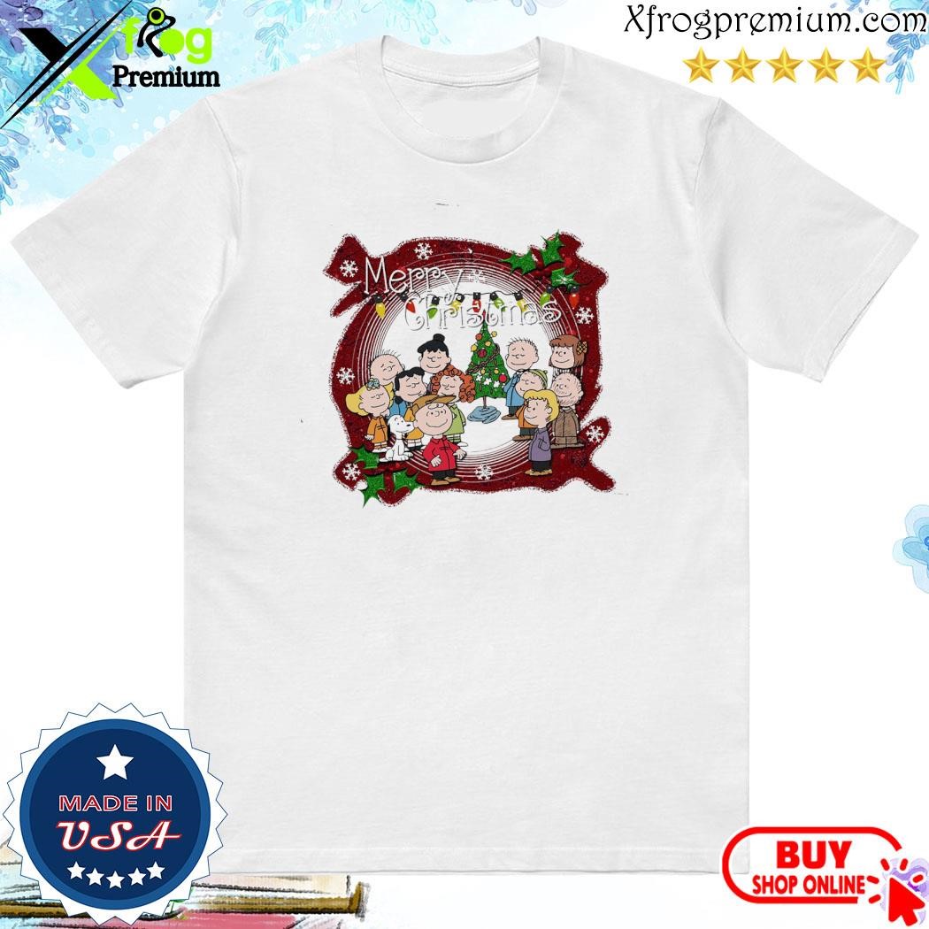 Official Snoopy Charlie Brown and friends funny merry christmas shirt