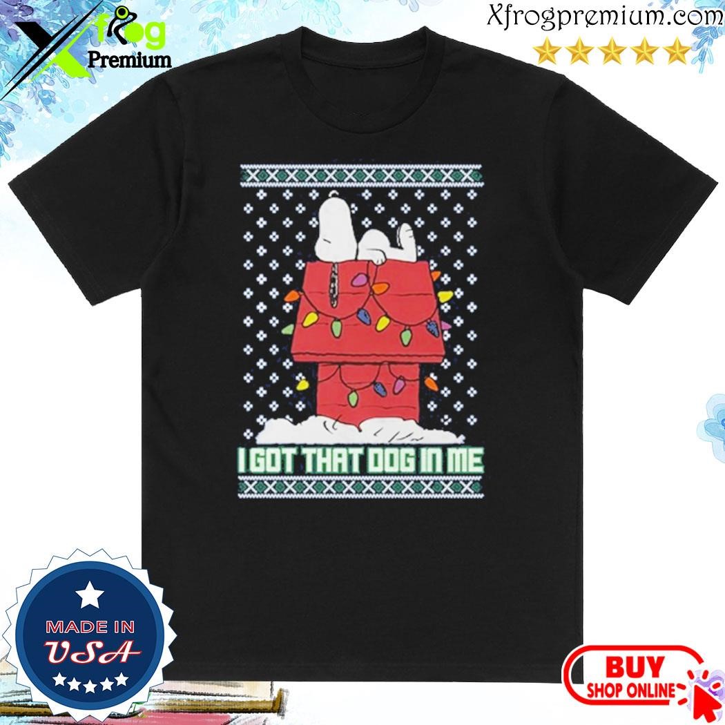 Official Snoopy Dog In Me Tacky ugly christmas shirt